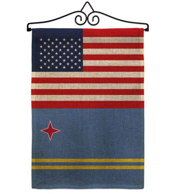 Aruba US Friendship - Nationality Flags of the World Vertical Impressions Decorative Flags HG140283 Made In USA - Image 14
