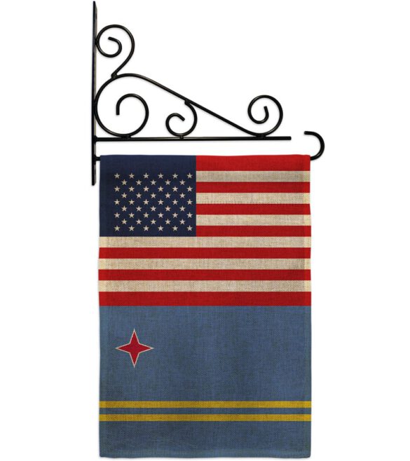 Aruba US Friendship - Nationality Flags of the World Vertical Impressions Decorative Flags HG140283 Made In USA - Image 15
