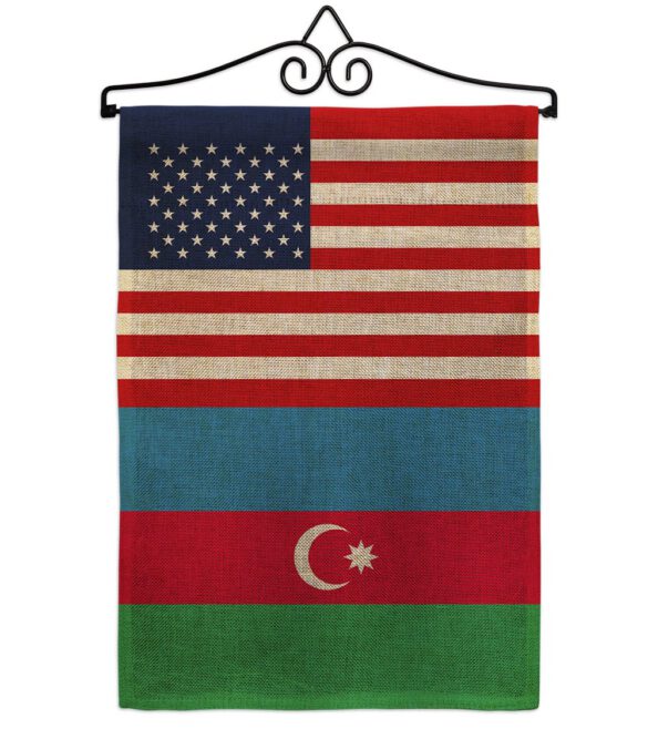 Azerbaijan US Friendship - Nationality Flags of the World Vertical Impressions Decorative Flags HG140287 Made In USA - Image 14