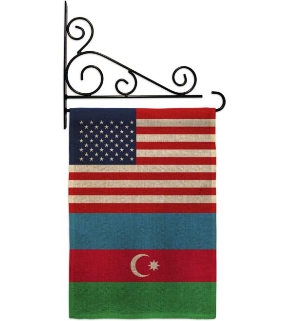 Azerbaijan US Friendship - Nationality Flags of the World Vertical Impressions Decorative Flags HG140287 Made In USA - Image 15