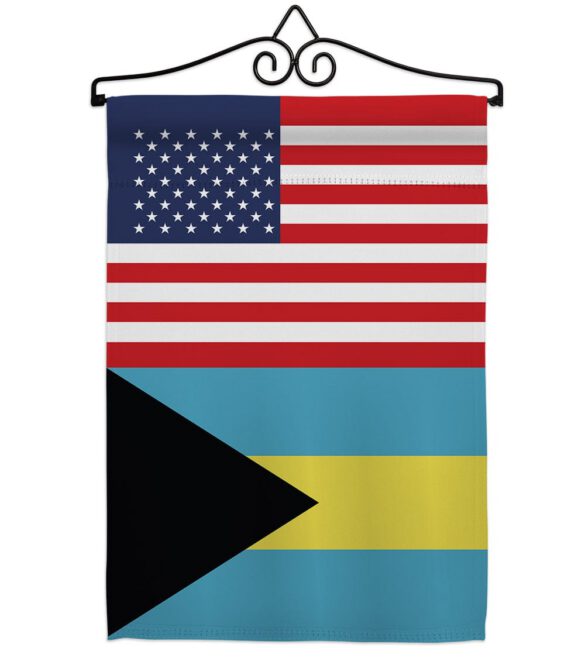 Bahamas US Friendship - Nationality Flags of the World Vertical Impressions Decorative Flags HG140289 Made In USA - Image 8