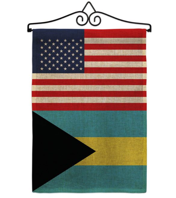Bahamas US Friendship - Nationality Flags of the World Vertical Impressions Decorative Flags HG140289 Made In USA - Image 14