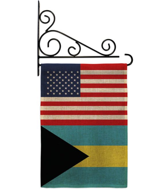 Bahamas US Friendship - Nationality Flags of the World Vertical Impressions Decorative Flags HG140289 Made In USA - Image 15