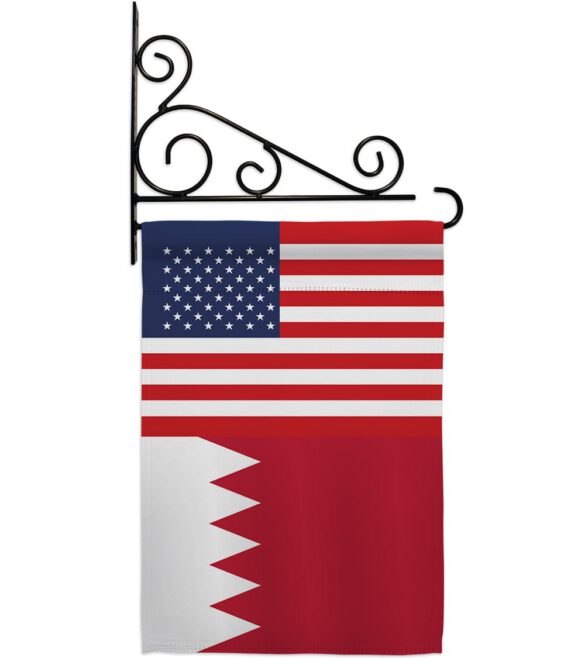 Bahrain US Friendship - Nationality Flags of the World Vertical Impressions Decorative Flags HG140290 Made In USA - Image 9