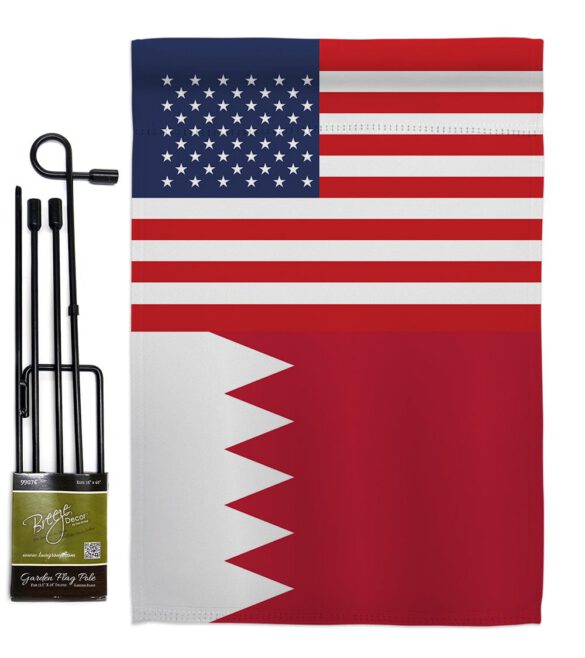 Bahrain US Friendship - Nationality Flags of the World Vertical Impressions Decorative Flags HG140290 Made In USA - Image 5