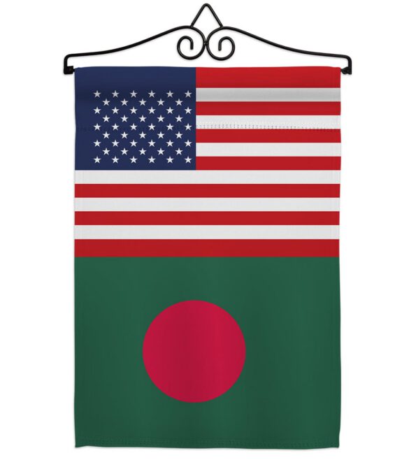 Bangladesh US Friendship - Nationality Flags of the World Vertical Impressions Decorative Flags HG140291 Made In USA - Image 8