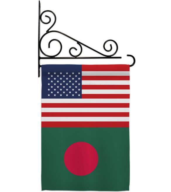 Bangladesh US Friendship - Nationality Flags of the World Vertical Impressions Decorative Flags HG140291 Made In USA - Image 9
