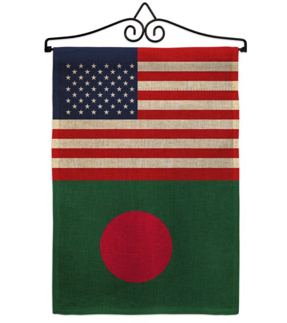 Bangladesh US Friendship - Nationality Flags of the World Vertical Impressions Decorative Flags HG140291 Made In USA - Image 14