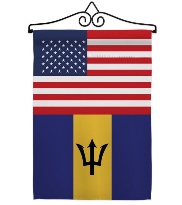 Barbados US Friendship - Nationality Flags of the World Vertical Impressions Decorative Flags HG140292 Made In USA - Image 8