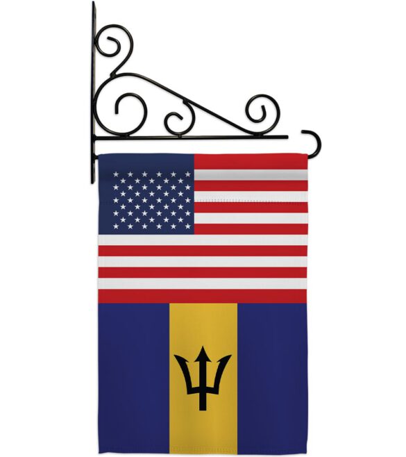 Barbados US Friendship - Nationality Flags of the World Vertical Impressions Decorative Flags HG140292 Made In USA - Image 9