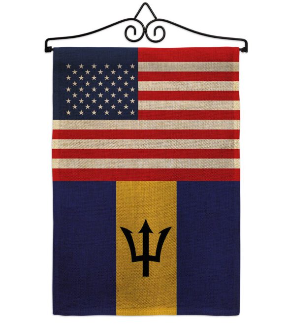 Barbados US Friendship - Nationality Flags of the World Vertical Impressions Decorative Flags HG140292 Made In USA - Image 14