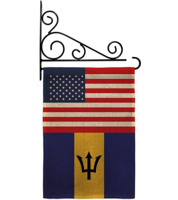 Barbados US Friendship - Nationality Flags of the World Vertical Impressions Decorative Flags HG140292 Made In USA - Image 15