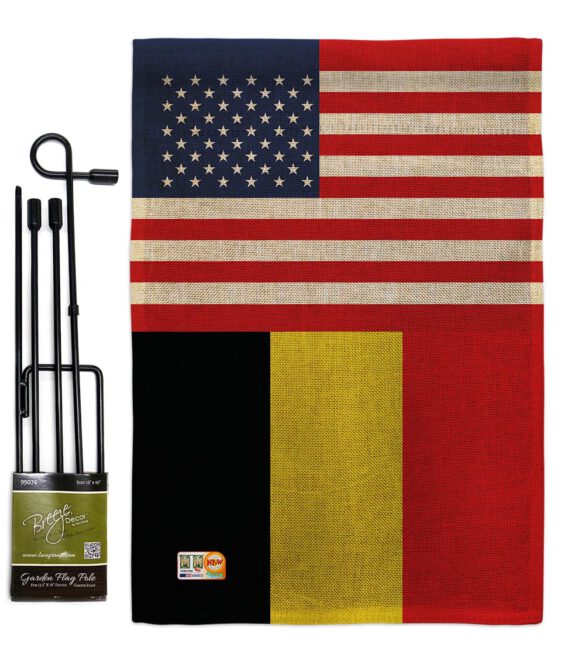 Belgium US Friendship - Nationality Flags of the World Vertical Impressions Decorative Flags HG140296 Made In USA - Image 12