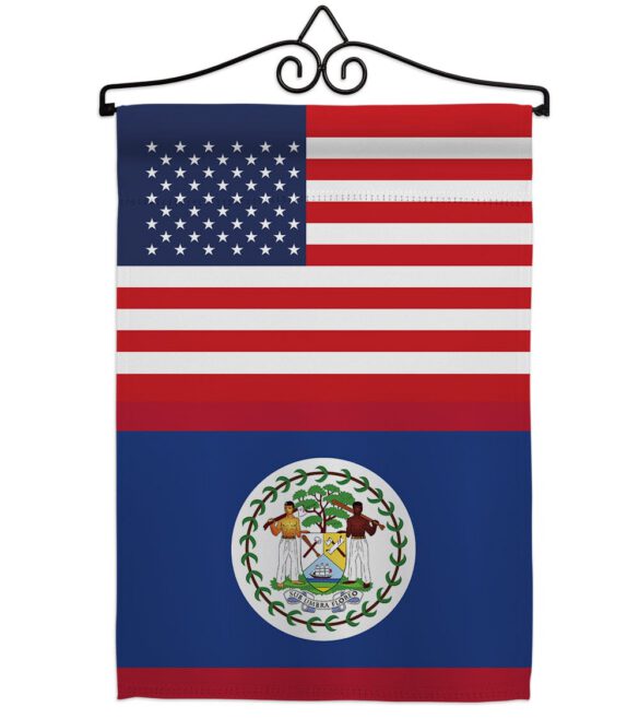 Belize US Friendship - Nationality Flags of the World Vertical Impressions Decorative Flags HG140297 Made In USA - Image 7