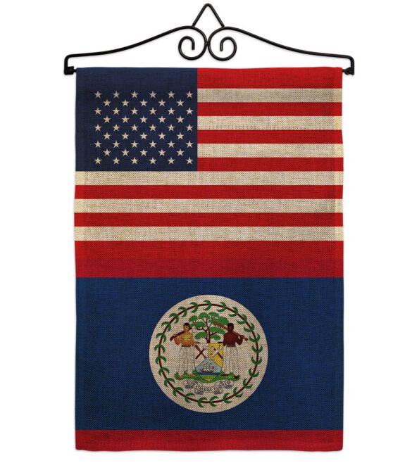 Belize US Friendship - Nationality Flags of the World Vertical Impressions Decorative Flags HG140297 Made In USA - Image 13