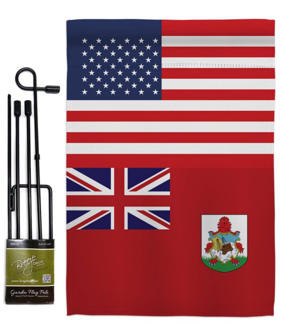 Bermuda US Friendship - Nationality Flags of the World Vertical Impressions Decorative Flags HG140299 Made In USA - Image 4
