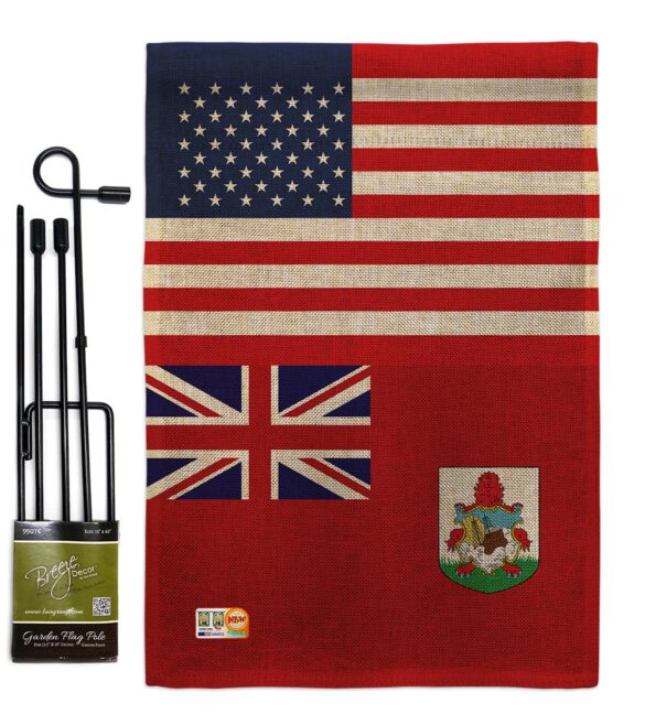 Bermuda US Friendship - Nationality Flags of the World Vertical Impressions Decorative Flags HG140299 Made In USA - Image 12