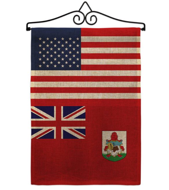 Bermuda US Friendship - Nationality Flags of the World Vertical Impressions Decorative Flags HG140299 Made In USA - Image 13