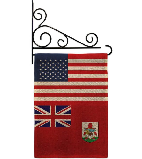 Bermuda US Friendship - Nationality Flags of the World Vertical Impressions Decorative Flags HG140299 Made In USA - Image 14