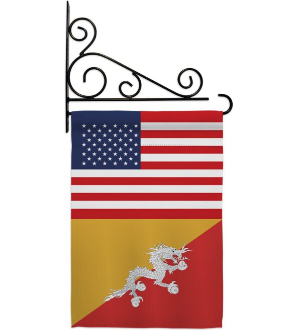 Bhutan US Friendship - Nationality Flags of the World Vertical Impressions Decorative Flags HG140300 Made In USA - Image 8