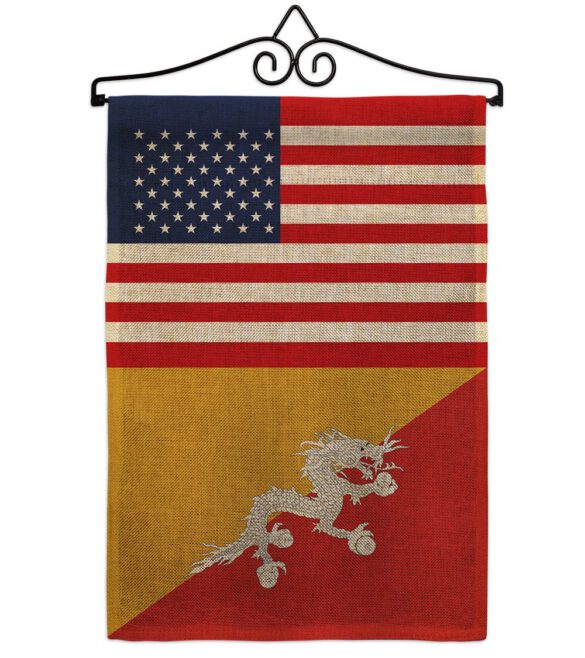 Bhutan US Friendship - Nationality Flags of the World Vertical Impressions Decorative Flags HG140300 Made In USA - Image 13