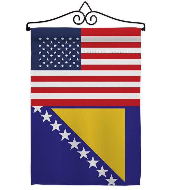 Bosnia-Herzegovina US Friendship - Nationality Flags of the World Vertical Impressions Decorative Flags HG140310 Made In USA - Image 7