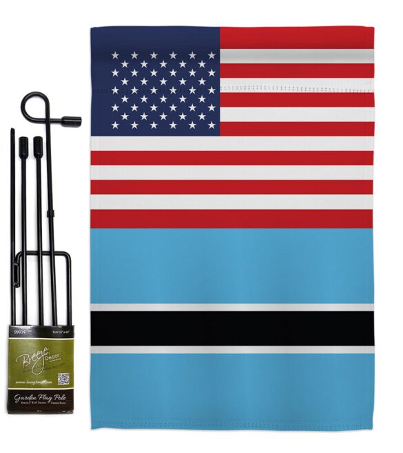 Botswana US Friendship - Nationality Flags of the World Vertical Impressions Decorative Flags HG140311 Made In USA - Image 4
