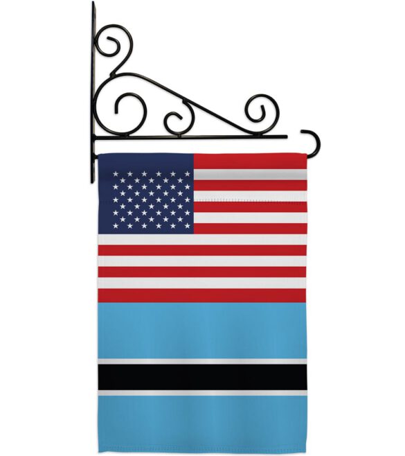 Botswana US Friendship - Nationality Flags of the World Vertical Impressions Decorative Flags HG140311 Made In USA - Image 8