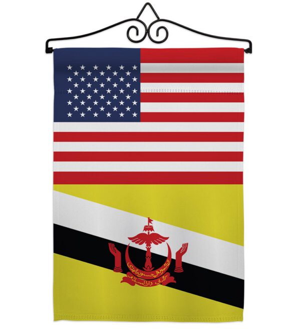 Brunei US Friendship - Nationality Flags of the World Vertical Impressions Decorative Flags HG140322 Made In USA - Image 7
