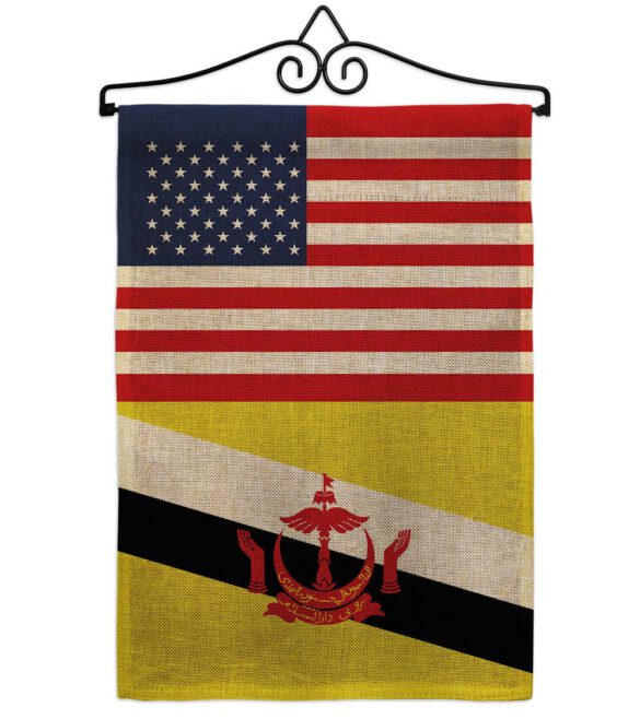 Brunei US Friendship - Nationality Flags of the World Vertical Impressions Decorative Flags HG140322 Made In USA - Image 13