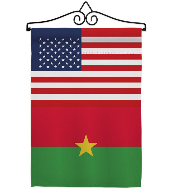 Burkina Faso US Friendship - Nationality Flags of the World Vertical Impressions Decorative Flags HG140324 Made In USA - Image 7