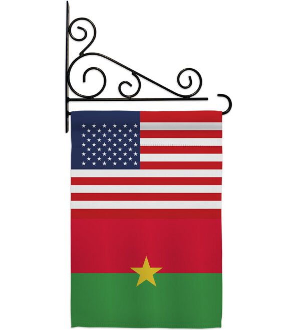 Burkina Faso US Friendship - Nationality Flags of the World Vertical Impressions Decorative Flags HG140324 Made In USA - Image 8
