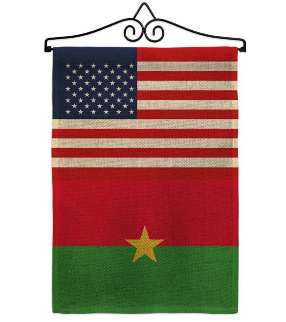 Burkina Faso US Friendship - Nationality Flags of the World Vertical Impressions Decorative Flags HG140324 Made In USA - Image 13