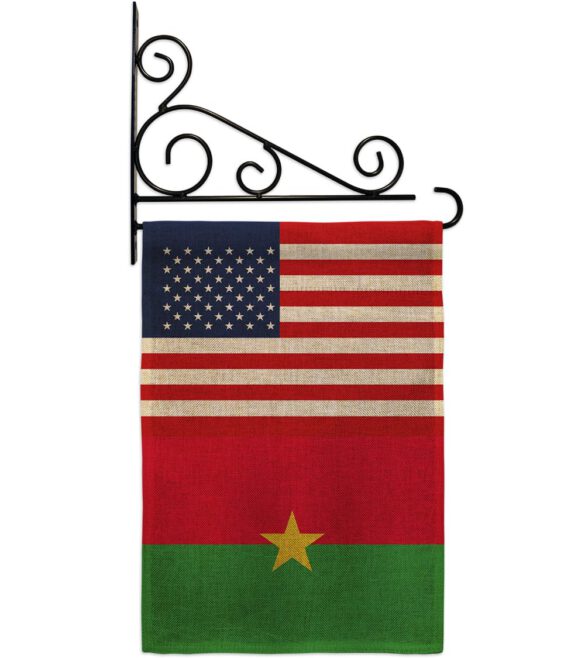 Burkina Faso US Friendship - Nationality Flags of the World Vertical Impressions Decorative Flags HG140324 Made In USA - Image 14