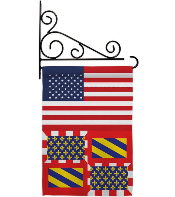 Burgundy US Friendship - Nationality Flags of the World Vertical Impressions Decorative Flags HG140325 Made In USA - Image 8