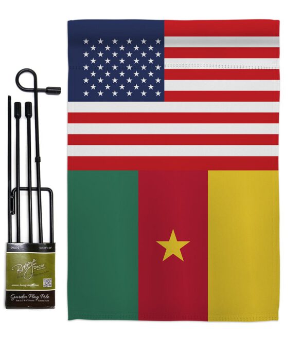 Cameroon US Friendship - Nationality Flags of the World Vertical Impressions Decorative Flags HG140328 Made In USA - Image 4