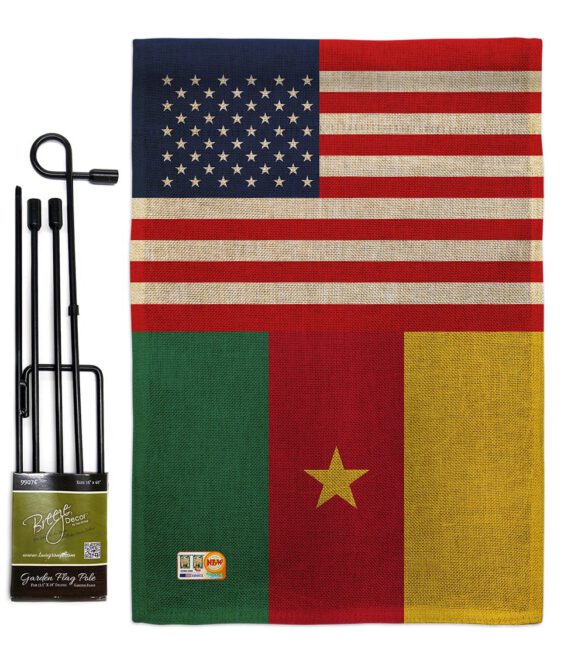 Cameroon US Friendship - Nationality Flags of the World Vertical Impressions Decorative Flags HG140328 Made In USA - Image 12