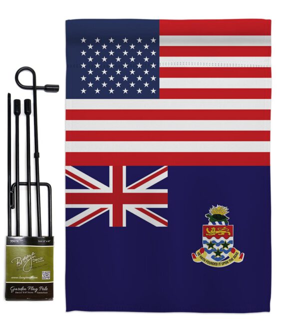 Cayman Islands US Friendship - Nationality Flags of the World Vertical Impressions Decorative Flags HG140331 Made In USA - Image 4