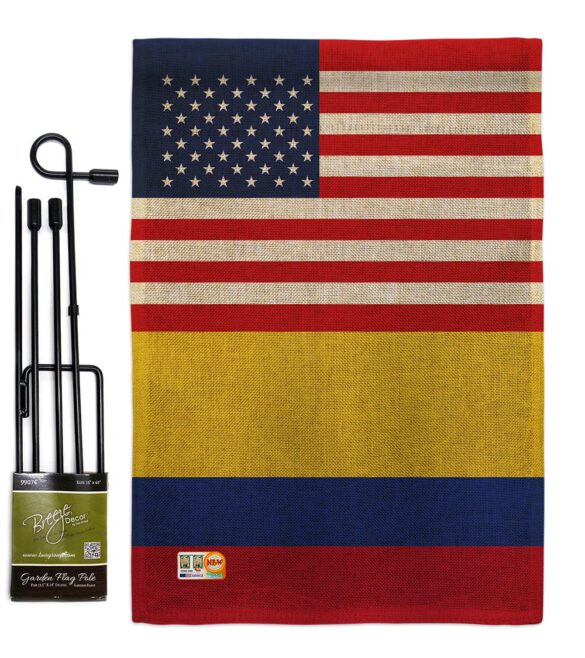 Colombia US Friendship - Nationality Flags of the World Vertical Impressions Decorative Flags HG140339 Made In USA - Image 12