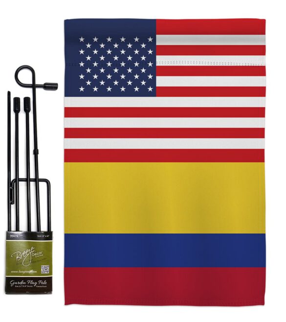 Colombia US Friendship - Nationality Flags of the World Vertical Impressions Decorative Flags HG140339 Made In USA - Image 4