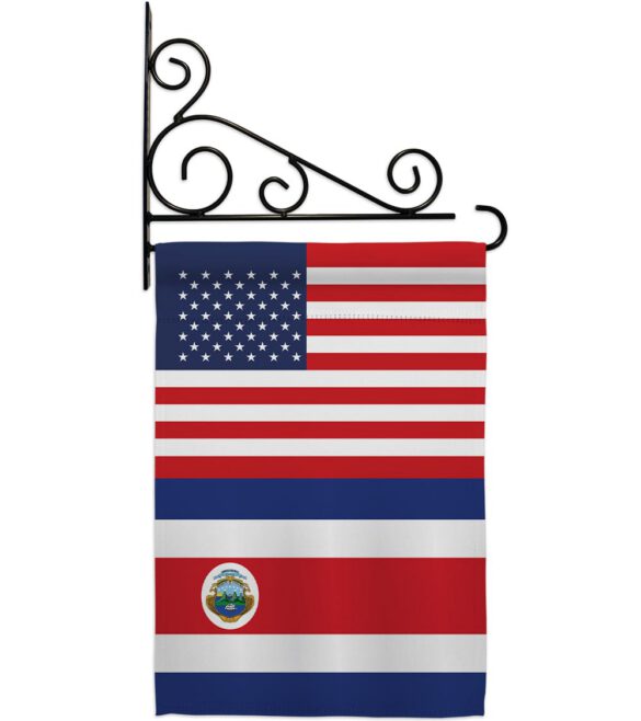 Costa Rica US Friendship - Nationality Flags of the World Vertical Impressions Decorative Flags HG140348 Made In USA - Image 8
