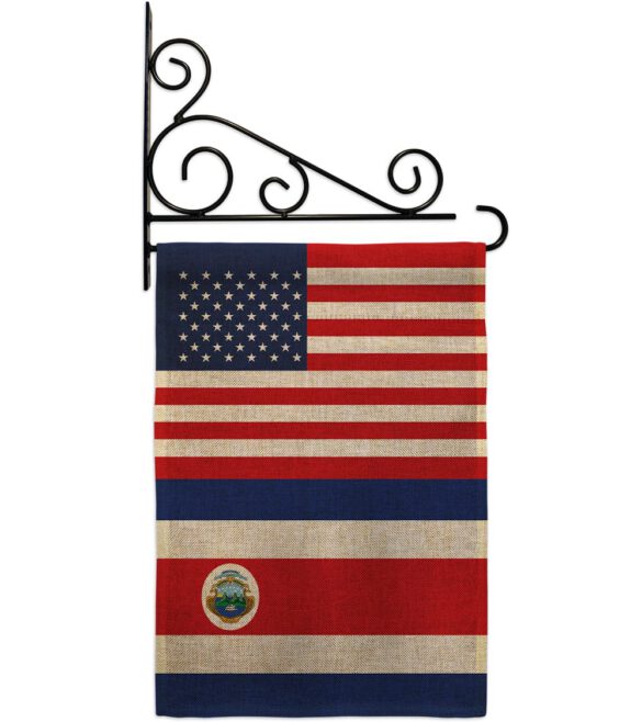Costa Rica US Friendship - Nationality Flags of the World Vertical Impressions Decorative Flags HG140348 Made In USA - Image 14