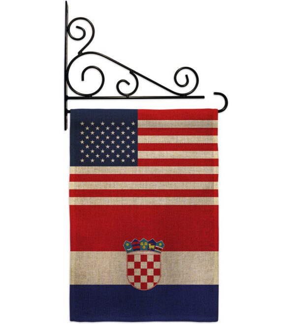 Croatia US Friendship - Nationality Flags of the World Vertical Impressions Decorative Flags HG140349 Made In USA - Image 14