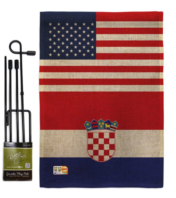 Croatia US Friendship - Nationality Flags of the World Vertical Impressions Decorative Flags HG140349 Made In USA - Image 12