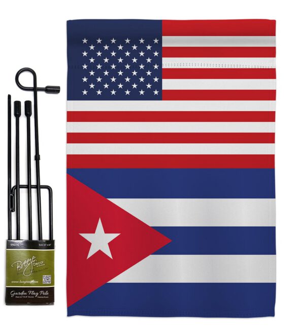 Cuba US Friendship - Nationality Flags of the World Vertical Impressions Decorative Flags HG140350 Made In USA - Image 4