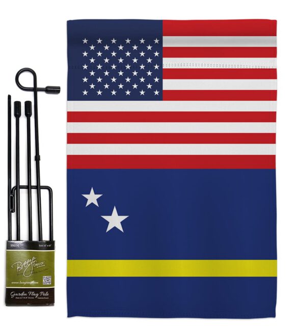 Curacao US Friendship - Nationality Flags of the World Vertical Impressions Decorative Flags HG140351 Made In USA - Image 4