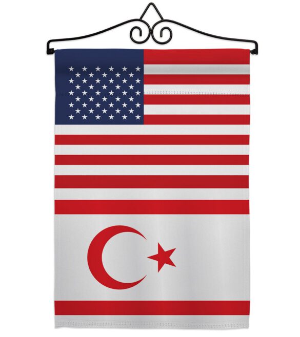 Cyprus Northern US Friendship - Nationality Flags of the World Vertical Impressions Decorative Flags HG140356 Made In USA - Image 7