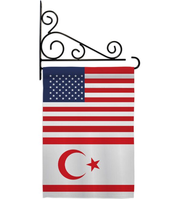 Cyprus Northern US Friendship - Nationality Flags of the World Vertical Impressions Decorative Flags HG140356 Made In USA - Image 8