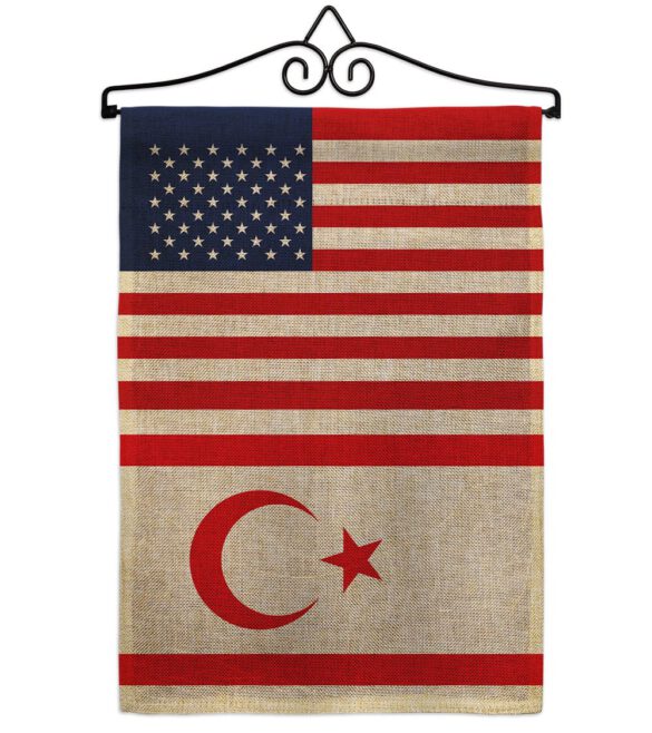 Cyprus Northern US Friendship - Nationality Flags of the World Vertical Impressions Decorative Flags HG140356 Made In USA - Image 13