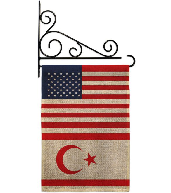 Cyprus Northern US Friendship - Nationality Flags of the World Vertical Impressions Decorative Flags HG140356 Made In USA - Image 14
